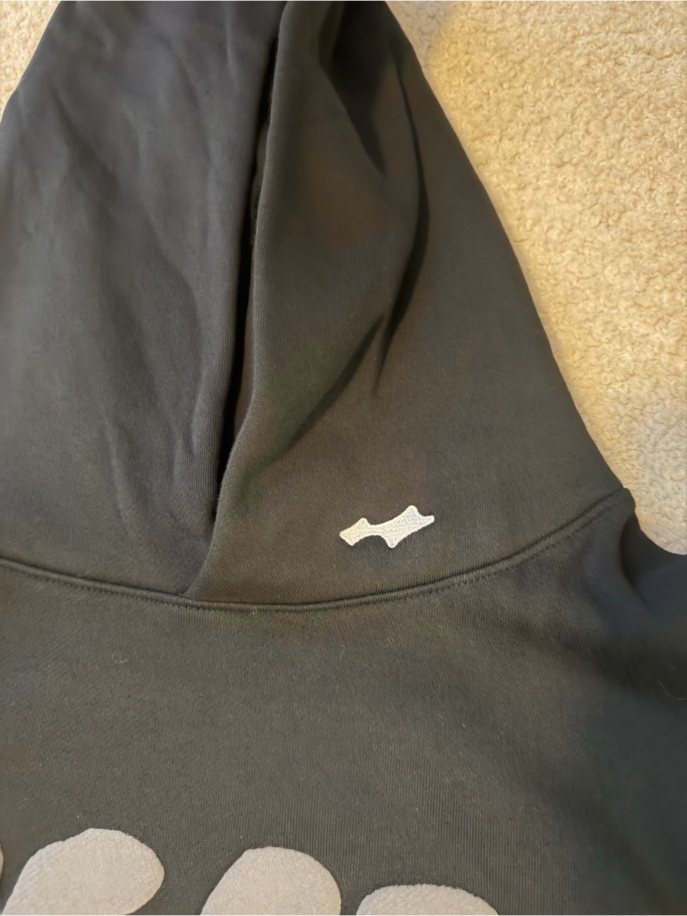 Justin Bieber Black SKYLRK Sweatshirt with Gray ‘BIEBER’ Logo - Picture 2 of 2